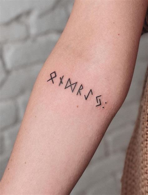 Meaningful runes tattoo